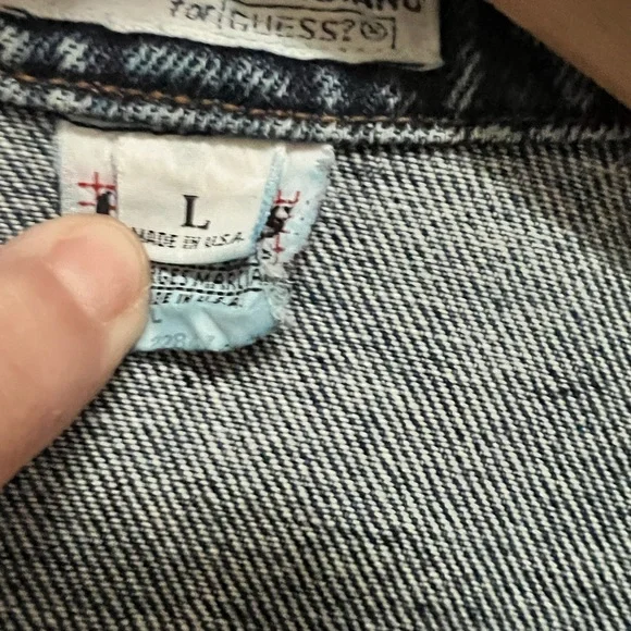 Vintage Guess Acid Wash Trucker Jean Jacket - Picture 6 of 14